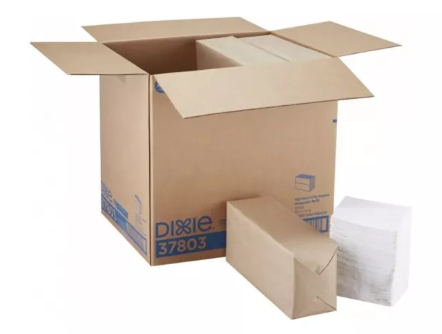Dixie 37803 Full-Fold Napkin Refills, 5" x 6-1/2" White 600/Pack 7,2000 Count