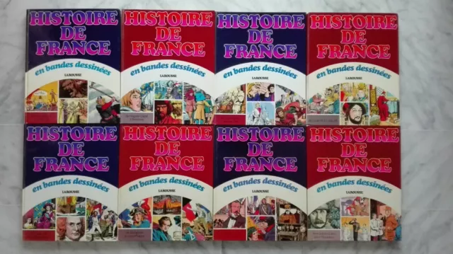 L'HISTOIRE DE FRANCE EN BANDES DESSINEES intégrale des 8 volumes Larousse FR3