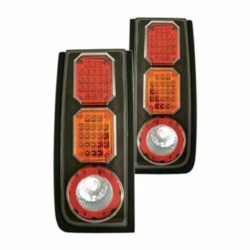 Nuevo juego de luces traseras LED negras para 03-08 H2 Hummer GM2503220 GM250222