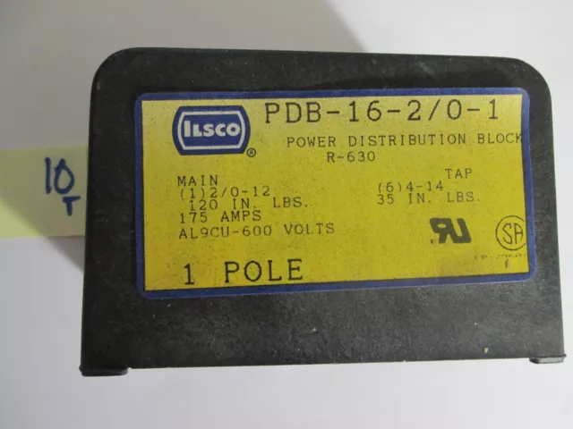 Ilsco PDB-55-600-1 Power Distribution Block 