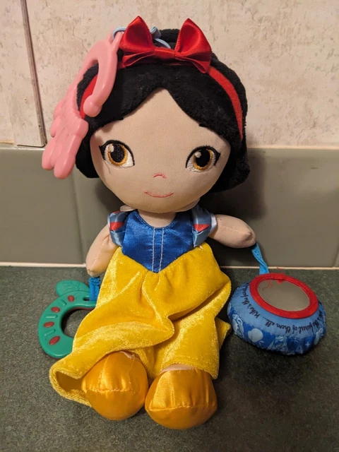 Disney Baby  Activity Toy Snow White Stroller Crib On The Go Rattle 8 In