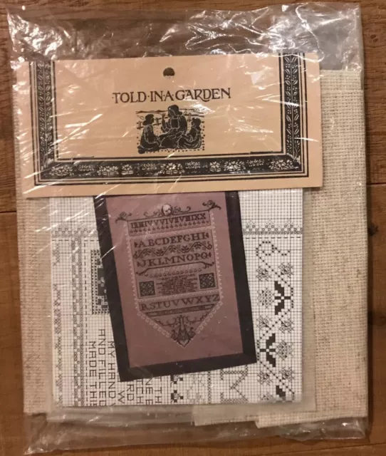 RARE Vintage Told In A Garden Counted Cross Stitch Kit FAMILY TREASURE II unused