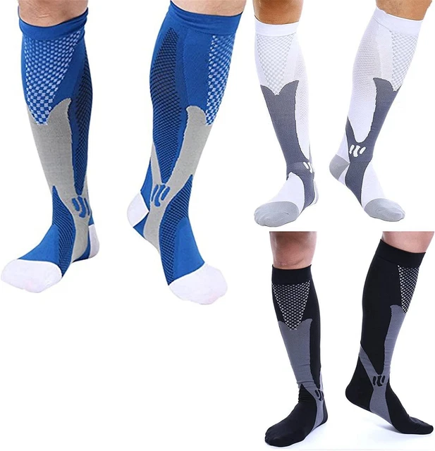 3 pares de calcetines de compresión deportivos medias de compresión medias de apoyo mujer hombre