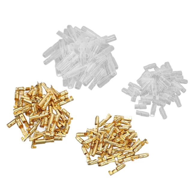 Bornes Bout à Bout Mâle Femelle 200pcs Connecteurs De Bornes à Sertir