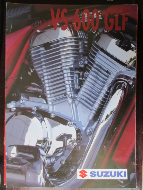 Brochure Catalogue  4 Pages 1996 Moto Suzuki Vs 600 Glf Intruder