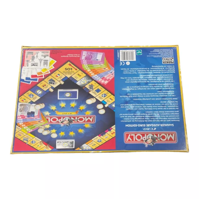 1999 Monopoly Euro Edition Board Game Sealed German Edition 2