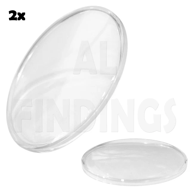Verre De Montre Cristal Acrylique Bombé 35mm-40mm - Pièce Détachée Pour Réparation - Neuf Avec étiquettes