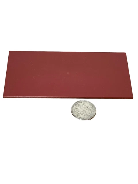 Mega Bloks Plate 8 x 16 Smooth Flat Dark Red Brown Baseplate Thin
