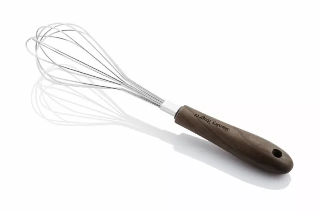 Stanley Rogers Schneebesen 29 cm Edelstahl Rührbesen Küchenhelfer BLACK WALNUT
