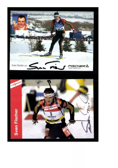 12  Autogrammkarten Biathlon Original Signiert  ## K 968