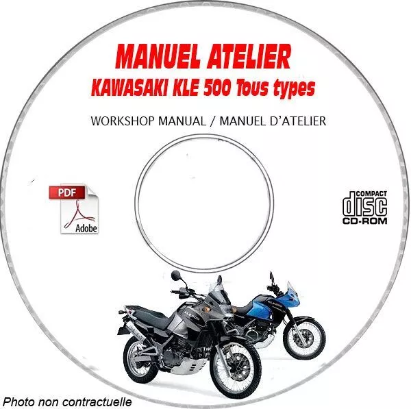 KLE 500 - Manuel Atelier CDROM KAWASAKI FR Expédition - --, Support - CD-ROM -