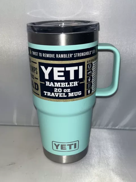 YETI Rambler 20oz Travel Mug with Stronghold Lid | Seafoam Green - New