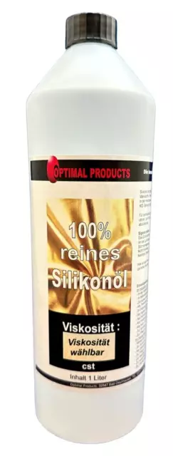Silikonöl 100 % REIN 100 cst 1 X 1 liter bestens für z.B. Pouring geeignet