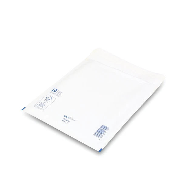 Buste foderate a bolle taglia 5 220x265 mm confezione bianca da 100 XKF71450