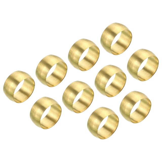 Orivin Messing Hülsen 6mm - 5er Pack Für Rohrverbindungen