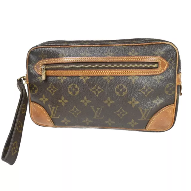 LOUIS VUITTON Marly Dragonne GM Clutch Hand Bag Monogram Brown M51825 66HB826