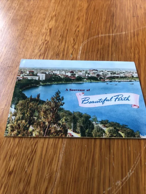 A Souvenir of Beautiful Perth Vintage Postcard Foldout