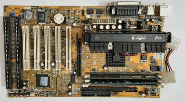 FIC VL-601 Slot 1 AGP ISA Mainboard + Intel Pentium II 333MHz + 96MB SD-RAM