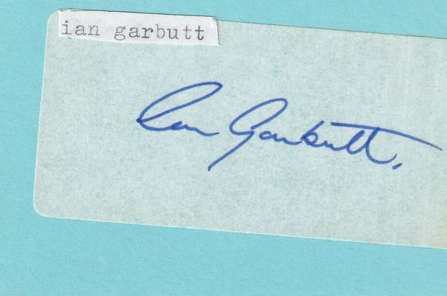 Ian Garbutt - European Tour Golfer Signed Address Label (Laid onto card)