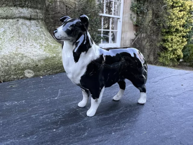 Beswick Sheep Dog  Small Model No.1854 Black & White Gloss 8cm Tall