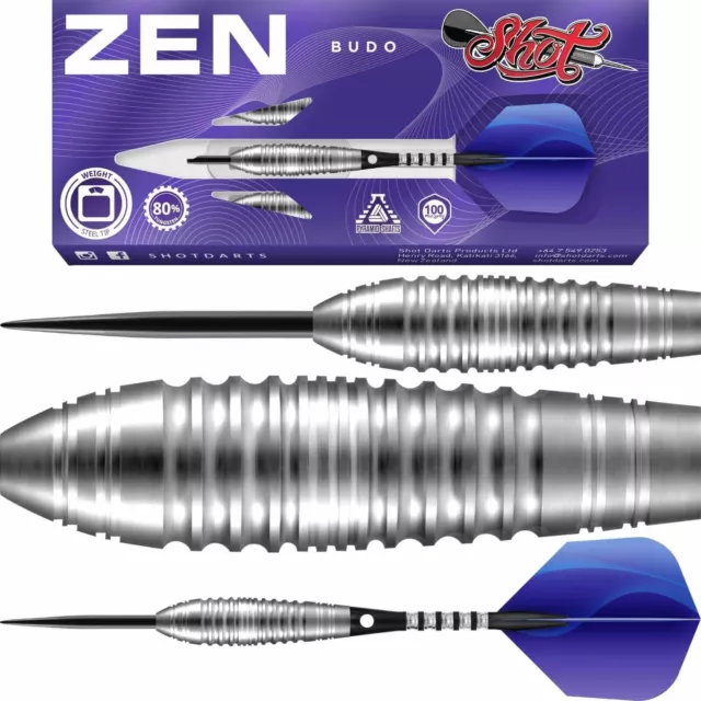 Shot | Zen Budo Darts | 23g 24g 26g | Steel Tip | 80% Tungsten | Free Shipping