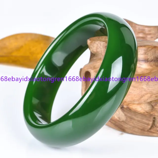 Beautiful Natural Green Jade Jadeite Gemstone Bangle Bracelet 56-67mm Jewelry