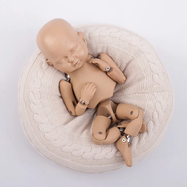 Almohada posa para recién nacido súper suave delicada textura para bebé fotografía cojín accesorios