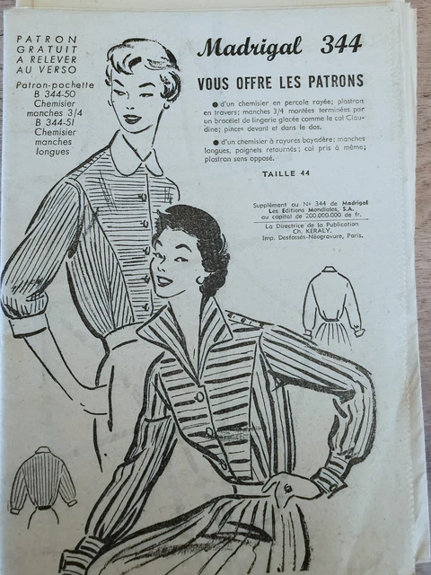 Patron De Couture Burda 7696 Pour Robe Et Blouse élégante - Tailles 34 à 44 - Neuf