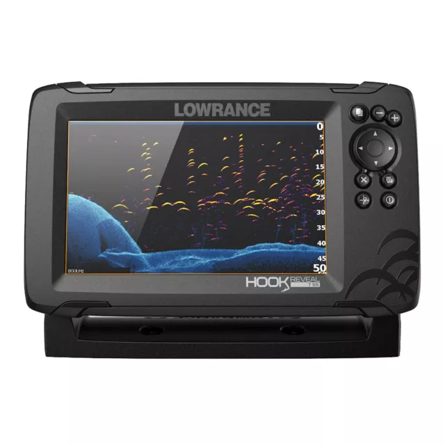 Lowrance HOOK Reveal 7 Chartplotter/Fishfinder w/SplitShot Transom Mount Transdu