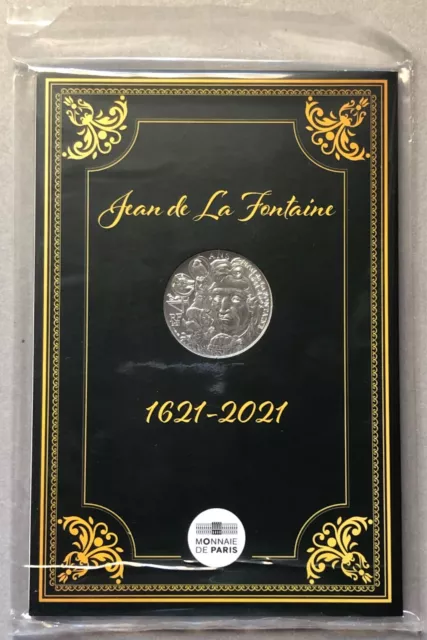 Francia 2021 Jean De La Fontaine Moneda Coin Plata Ag Plata