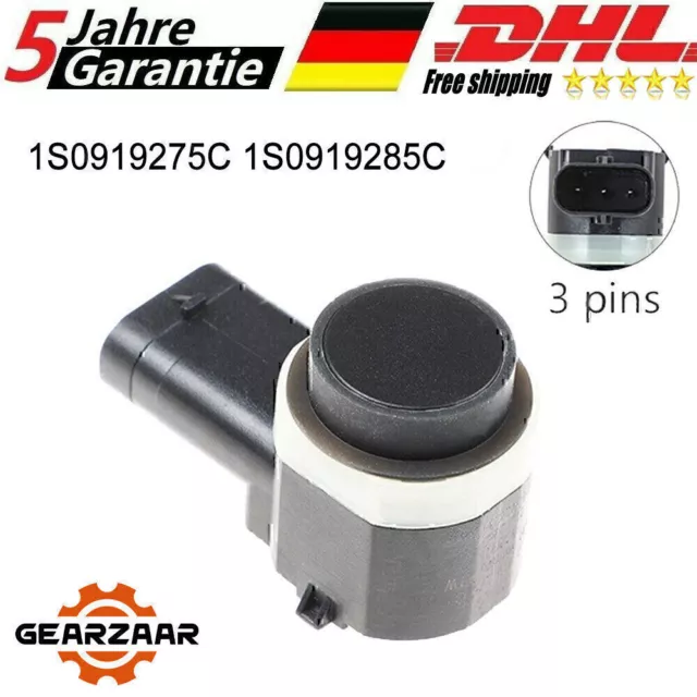 PDC Parksensor Einparkhilfe 1S0919285C 1S0919275C Für Audi VW Skoda Seat Schwarz