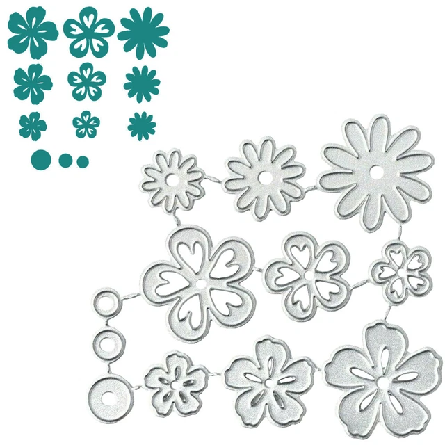 Flowers Metal Cutting Dies Stencil Making Scrapbooking Embossing Paper Cards DIY