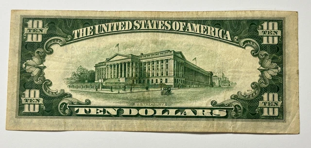 Premium Choice 1934 A $10 Ten Dollar Silver Certificate Note Blue Seal. #2755 2
