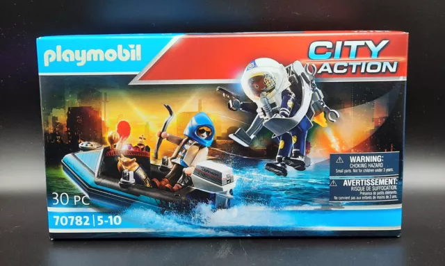 PLAYMOBIL 70782 Polizei-Jetpack: Festnahme des Kunsträubers Neu City Action