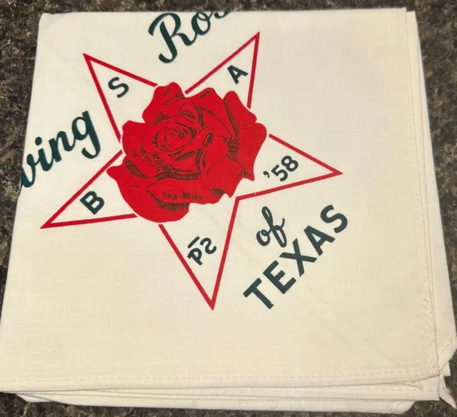 1958 Texas Philmont Contingent  Boy Scout Neckerchief TT6