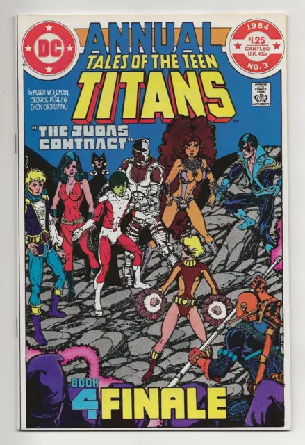 Tales of the Teen Titans Annual #3 NM+ (DC 1984) George Pérez - Death of Terra