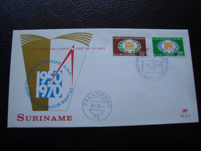 SURINAM - enveloppe 1er jour 31/5/1970 (B6)