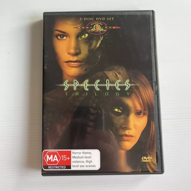 Species Trilogy 1 2 3 DVD (1997 - 2005) Region 4 Australia VGC Free Postage