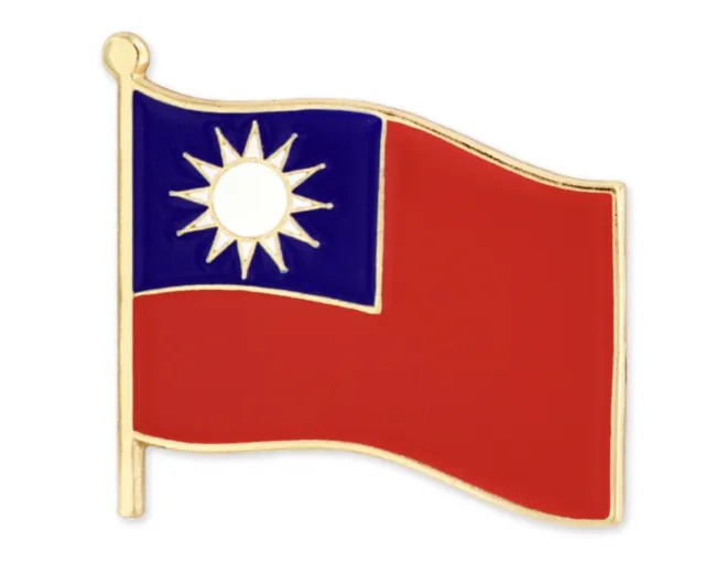 Taiwan Drapeau Pays Broche Revers Cravate Tack Lds Missionnaire Statesman Ties