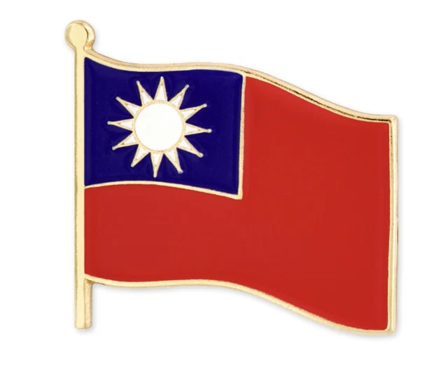 Taiwan Drapeau Pays Broche Revers Cravate Tack Lds Missionnaire Statesman Ties