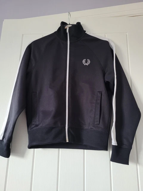 Fred Perry - Top pista con nastro nero - taglia media gioventù