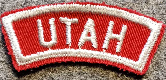 Boy Scout Red White Strip RWS - State Utah  - UTAH - BSA