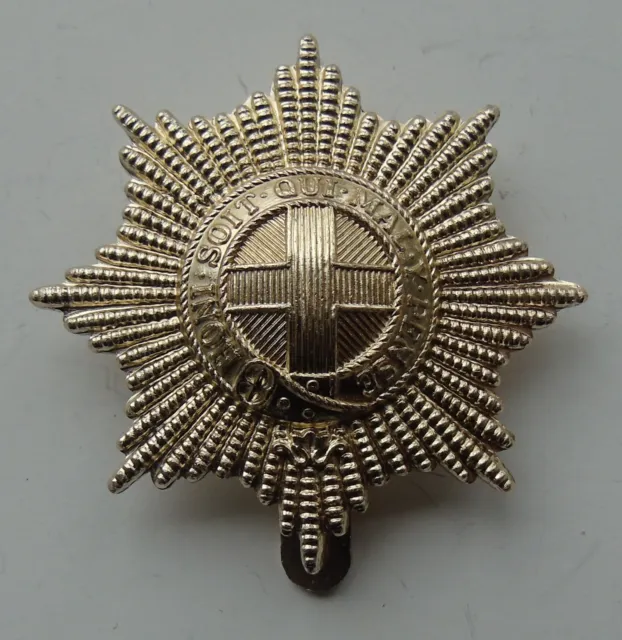 British Army Coldstream Guards Anodised Cap Badge - Slider to Rear