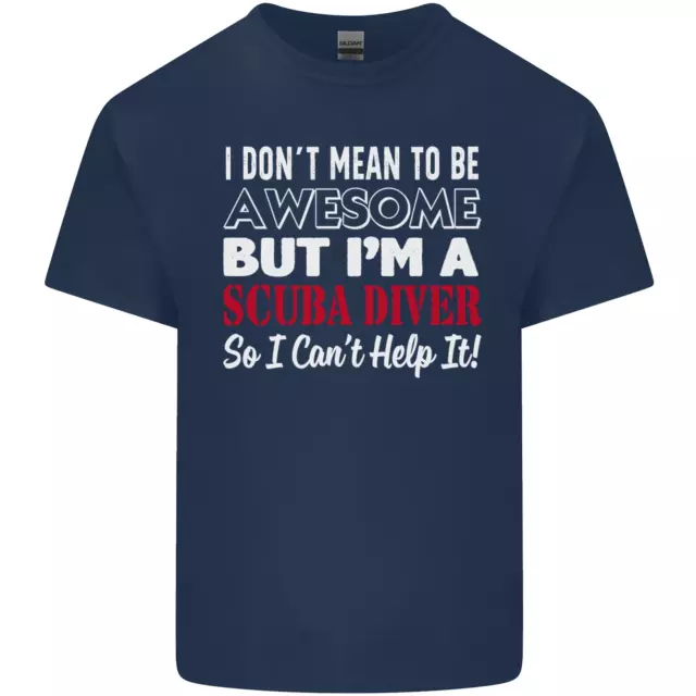 T-shirt top in cotone I Dont Mean to Be Im a Scuba Diving 2