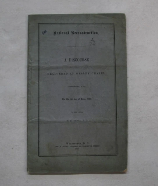 NATIONAL RECONSTRUCTION WESLEY Chapel African Americans Civil Rights ...
