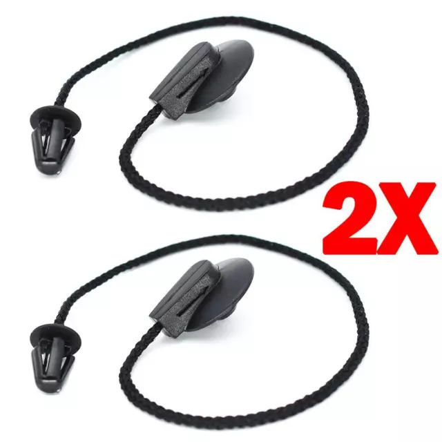 2X UK Parcel Shelf Tray Cover string strap For FORD FOCUS MK3 2011-18 rope clips