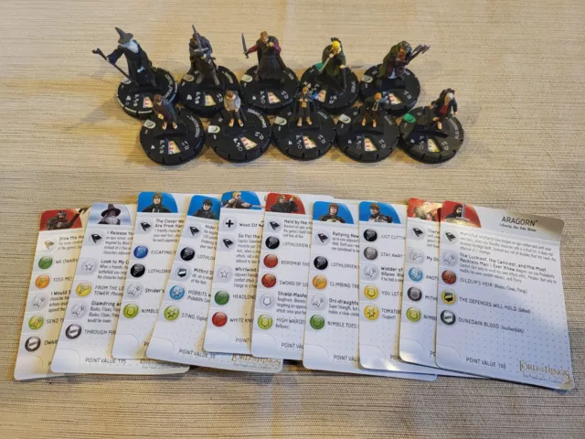 Heroclix The Lord of the Rings The Fellowship of the Ring Fellowship Hobbit Lot