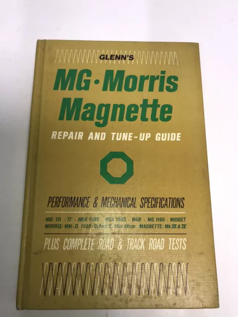 Glenn’s 1950-66 MG Morris Magnette Repair & Tude-Up Guide Manual Book 1964