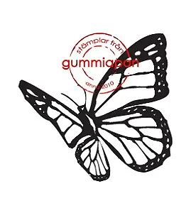 Gummiapan Gummistempel 11060202 - Schmetterling Flügel Fliegen Tier Natur Groß