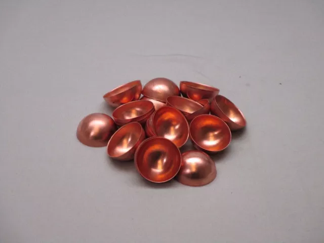 1 Inch Copper Half Balls - Hemisphere-110 Alloy (25 Pack)